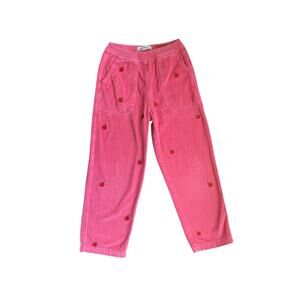 Mini Boden Apple Embroidered Corduroy Pants